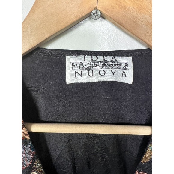 Vintage 90s Tapestry Teddy Bear Novelty Print Vest M/L - Picture 3 of 3